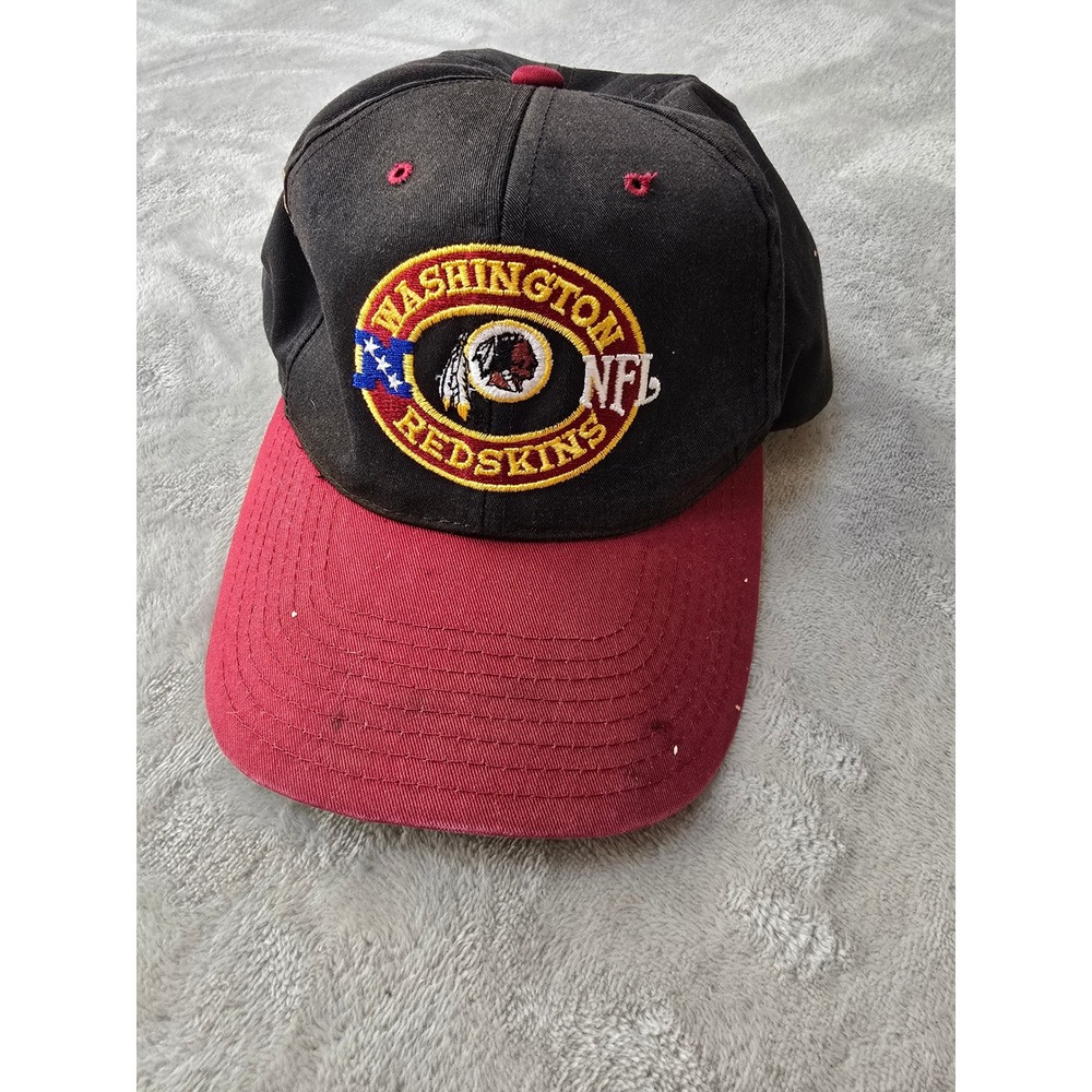 Vintage‎ Washington Redskins NFL Snapback Hat Cap Black Red Anco *Read